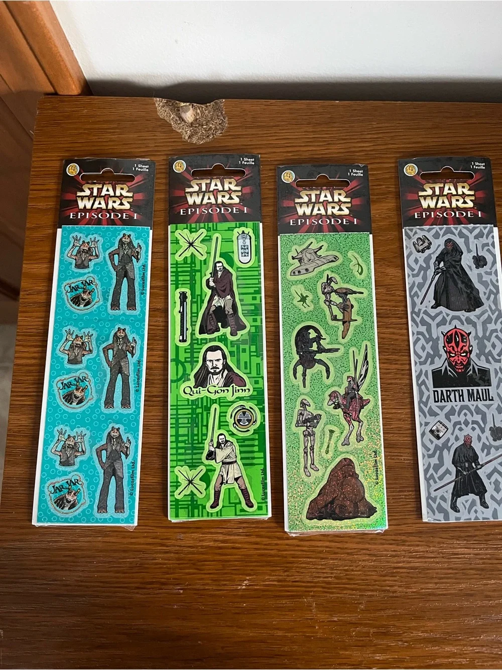 Lot of Sandylion Prismatic Vintage Star Wars Episode 1 Stickers